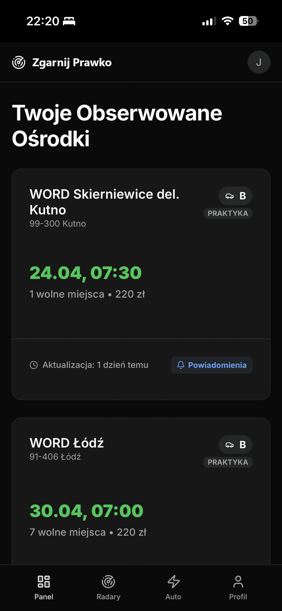 Zgarnij Prawko App Screenshot
